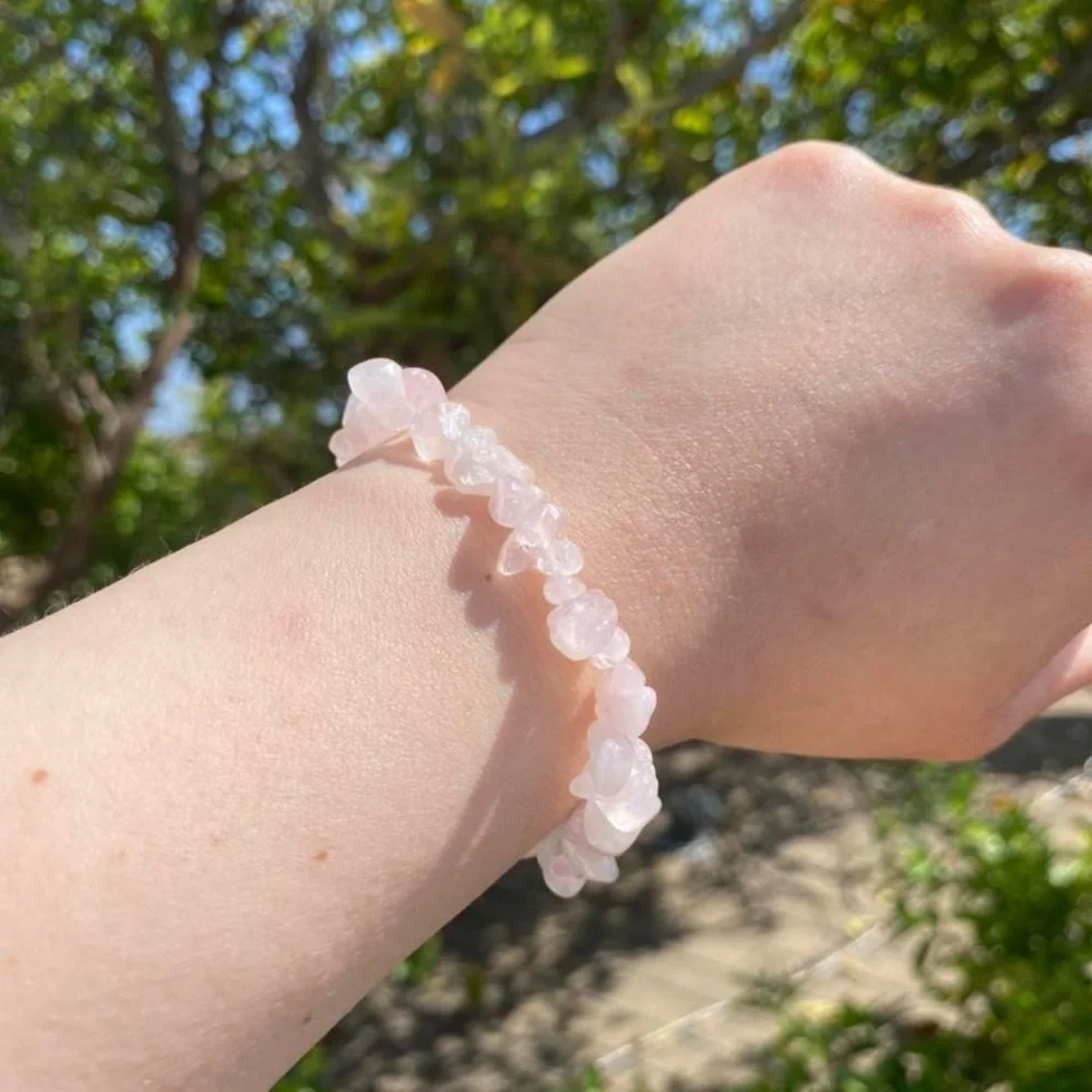 Rose Quartz Crystal Stretchy Bracelet